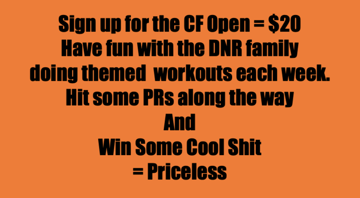 One Week Out The Open CrossFit DNR Fort Collins CO