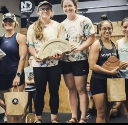 Annie and Genna 1st place RX division CrossFit Competition CrossFit DNR best gym in Fort Collins best gym in NoCo