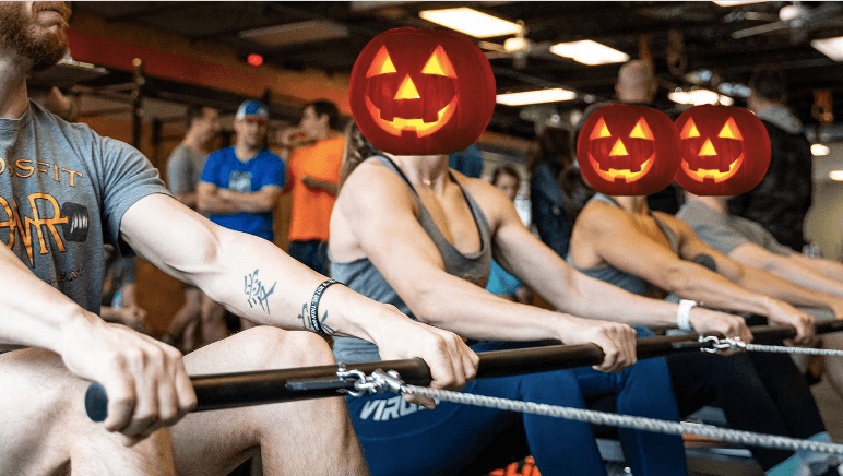 CrossFit DNR team triple 3 wod Halloween session Best Gym In Fort Collins Best gym in NoCo