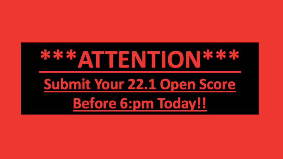 CrossFit DNR 22.1 Open Score Submition Deadline Best Gym In Fort Collins