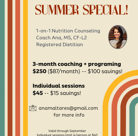 1-on-1 Nutrition coaching Special-CrossFit-DNR-Fort-Collins-Colorado-Best-Gym-NOCO