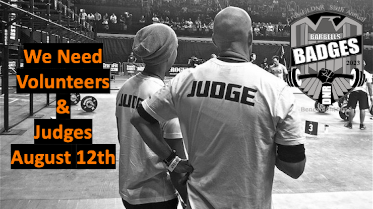2023 Barbells&Badges Volunteers&Judges Needed August 12th CrossFit DNR Best Gym IN Fort Collins Best Gym In NoCo